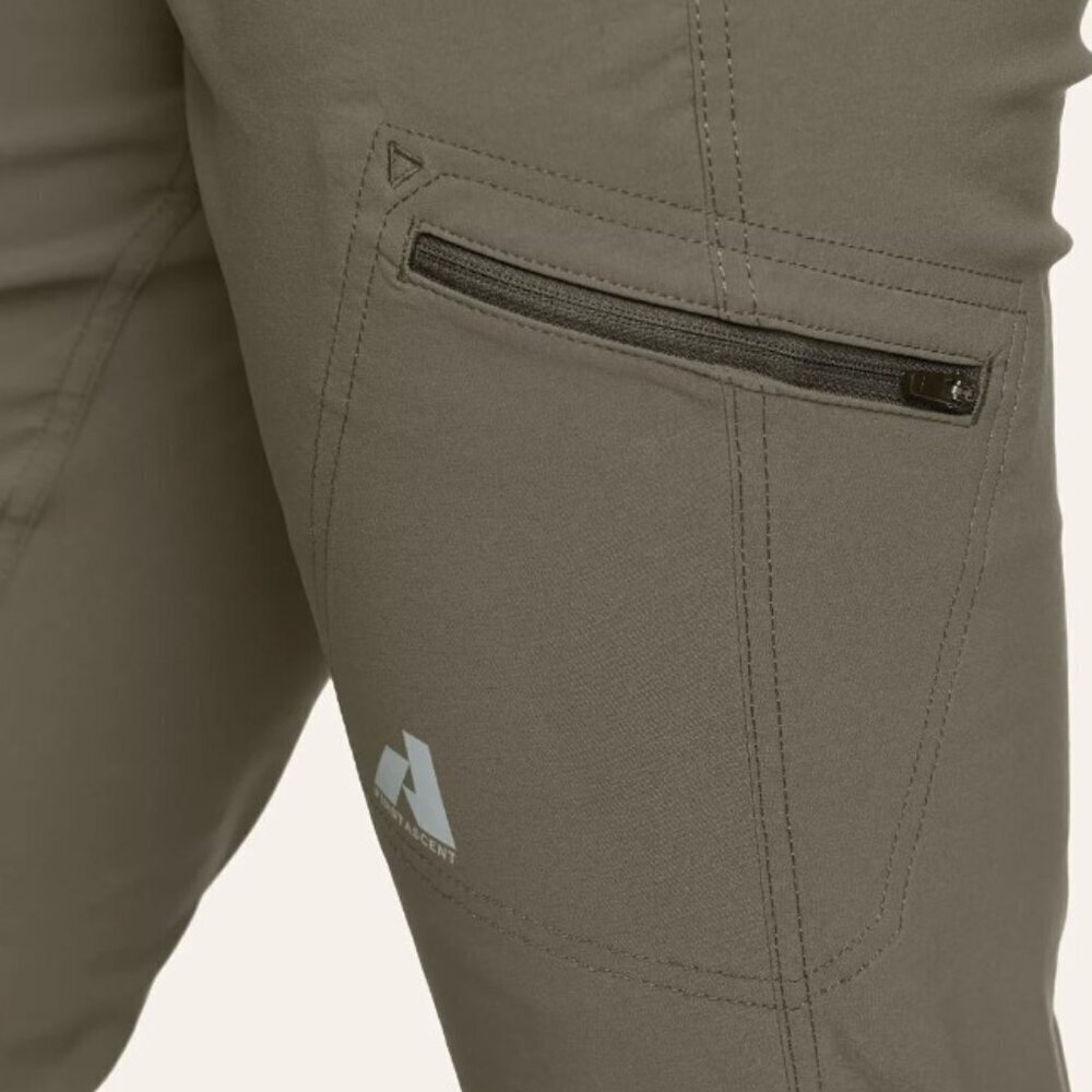 Eddie Bauer - 22 W, Women's Guide Pro Pants, Nylon Outdoor Hiking in Slate Green - Picture 13 of 16